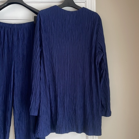 Vintage Ruth Norman for Neiman Marcus Navy 2 Piece Pant Set 1X - Picture 7 of 7